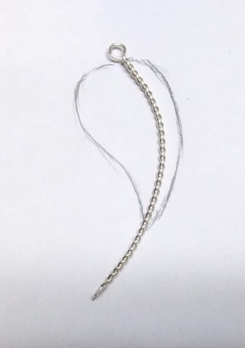 Judy Larson's Bali Style Earrings - , Contemporary Wire Jewelry, Stamping, Stamps, Butane Torch, Soldering, Solder, Drilling, Drill, Using the curved twisted wire